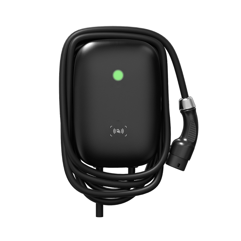 The EVC11 commercial EV charger is available in two versions, the socket version and the RFID version