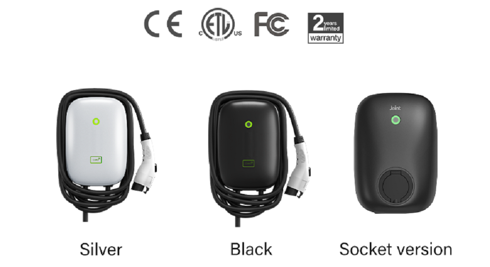 The Joint EVC11 EU EV Charger has CE, ETL, and FCC certification.