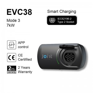 EVC38 Protable Home EV -laturitoimittaja, tila 3, tyypin 2 liitäntä, mukautetut kannettavat laturit