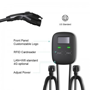 EVCD1 Level 2 AC Power EV Charger Up to 48A*2 – China Electric Car Charger Distributor