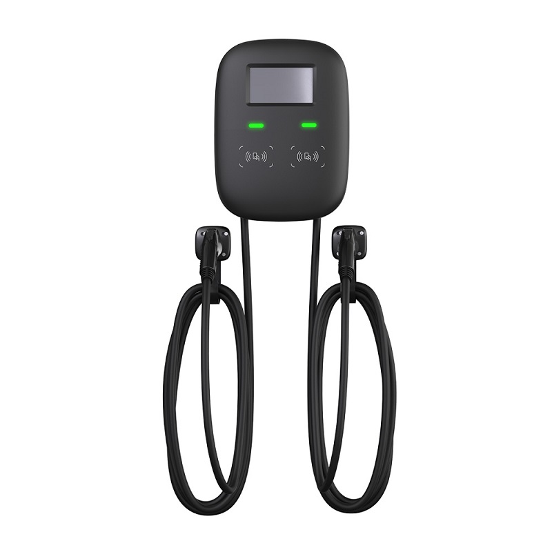 The EVCD1 EV charger has two charging ports.